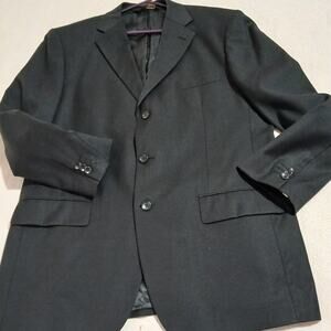 Pronto Mondo 44? Blazer Merino Wool DARK Grey Designed in Italy Flip Cuffs